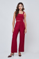 Top Cropped Alfaiataria Orbe Vinho