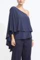 Blusa Assimétrica Geneva Dark Blue