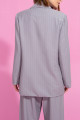 Blazer Alfaiataria Cannes Cinza Risca de Giz