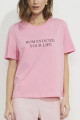 Camiseta Algodão Romanticize Rosa