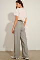 Calça Reta Alfaiataria Cannes Risca de Giz Chumbo