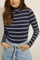 Blusa Básica Gola Alta York Marinho