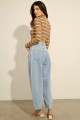 Blusa Básica  Gola Alta York Marrom