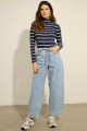 Blusa Básica Gola Alta York Marinho
