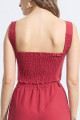 Top Cropped Alfaiataria Solar Carmin