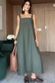 Vestido Longo Foster Dark Oliva