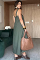 Vestido Longo Foster Dark Oliva