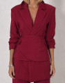 Blazer Mcqueen Burgundy