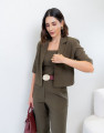 Blazer Cropped Gaudí Verde Militar