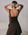 Top Cropped Orbe Marrom