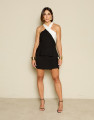 Blusa Transpassada Cassis Preto