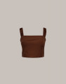 Top Cropped Orbe Marrom