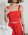 Top Cropped Orbe Vermelho 40°
