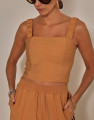 Top Cropped Orbe Âmbar
