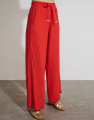 Calça Reta Amarração Cami Vermelho 40°