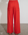 Calça Reta Amarração Cami Vermelho 40°