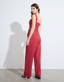 Calça Reta Alfaiataria Cannes Carmin