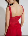 Top Cropped Orbe Vermelho