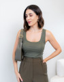 Blusa Body Hadid Dark Oliva