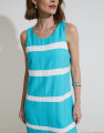 Vestido Curto Reto Ipanema Azul Piscina