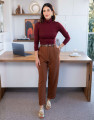 Calça Alfaiataria Versailles Chocolate Suiço