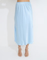 Saia Cetim Midi Hadid Sky Blue