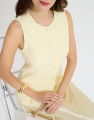 Colete Alfaiataria Eiffel Butter Yellow