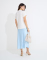 Saia Cetim Midi Hadid Sky Blue