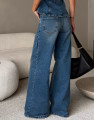 Calça Jeans Wide Leg Porto Indigo