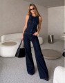 Blusa Jeans Peplum Porto Original Blue