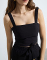 Top Cropped Orbe Preto