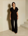 Calça Reta Alfaiataria Cannes Preto