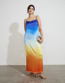 Vestido Longo Acetinado Solar
