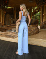 Calça Reta Macarella Azul
