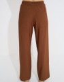 Calça Reta Amarração Cami Chocolate Suíço