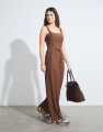 Top Cropped Orbe Chocolate Amargo