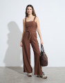 Top Cropped Orbe Chocolate Amargo