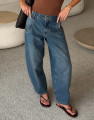 Calça Jeans Soft Barrel Porto Índigo