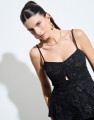 Conjunto Devore Flower Preto