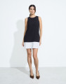 Vestido Curto Reto Unique Preto e Branco