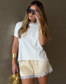 Short Chantilly Butter Yellow