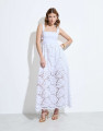Vestido Maiolli Midi de Renda Branco