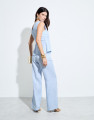 Blusa Em Linho Amalfi Baby Blue