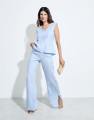 Calça Bethel Em Linho Baby Blue