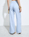 Calça Bethel Em Linho Baby Blue