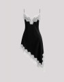Vestido Paris Preto Renda Off