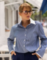 Camisa Listrada Ajustável Florata Azul