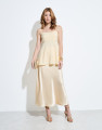 Saia Cetim Midi Ses Salines Butter Yellow