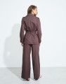 Trench Coat de Linho Gaudi Mascavo