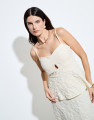 Conjunto Devore Flower Butter Yellow